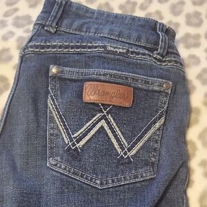 Wrangler Women's Dark Blue Straight Leg Jeans